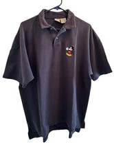 Vintage -The Disney Store Mickey Mouse Embroidered XL Blue Polo Adult Shirt - $33.20