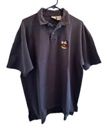 Vintage -The Disney Store Mickey Mouse Embroidered XL Blue Polo Adult Shirt - $33.20