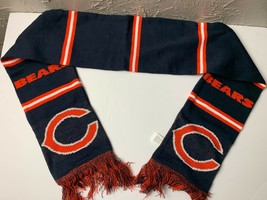 VINTAGE CHICAGO BEARS SCARF ORANGE BLUE  - $15.68