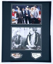 Mary Frann &amp; Bob Newhart Dual Signed Framed 16x20 Photo Display - £197.83 GBP