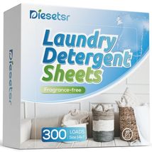 Diesetsr Laundry Detergent Sheets 300 Loads Fragrance-Free ECO Travel - €9,62 EUR Diesetsr Laundry Detergent Sheets 300 Loads Fragrance-Free ECO Travel - €9,62 EUR