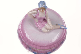 c1930 Art Deco German Porcelain Bathing Beauty Dresser box - £118.30 GBP