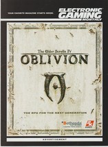 Electronic Gaming Monthly The Elder Scrolls IV Oblivion Double Sided Ad &amp; Poster - £15.65 GBP