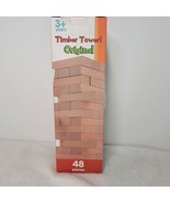 CoolToys Timber Tower Wood Block Stacking Game - Original Edition 48 Pieces - $272.68 MXN