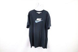 Vtg Nike Mens XL Faded Spell Out Travis Scott Big Swoosh T-Shirt Black Cotton - £47.29 GBP