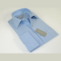Men's Dress Shirt Christopher Lena 100% Cotton Wrinkle Free C507Wd0f blue image 6