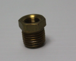 Lot of 10 - 1/4&quot; x 1/8&quot; NPT Brass Pipe Reducer Bushing Hex Used - $12.37