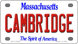 Cambridge Massachusetts Novelty Mini Metal License Plate Tag - $276.39 MXN