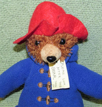 YOTTOY PADDINGTON BEAR STUFFED ANIMAL 9&quot; PLUSH RED HAT BLUE COAT 2014 PA... - £8.61 GBP