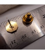 Octagon I O VINTAGE PIN METAL LAPEL GOLD TONE PIN - $13.50