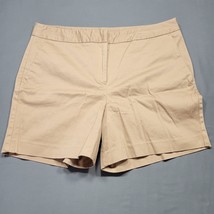 Worthington Women Shorts Size 12 Brown Preppy Camel Stretch Classic Flat... - $12.60