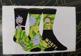 Rick and Morty 3 Pack Men&#39;s Socks With Gift Box, Size 8-12 - £12.65 GBP