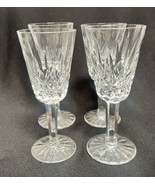 4 Waterford Ireland Crystal Cut Glass Lismore Clear Stemware Sherry Wine... - $99.00 CAD