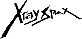 17x8.5cm Shaped Vinyl Sticker x-ray spex new wave punk car laptop retro 1970s - £3.42 GBP