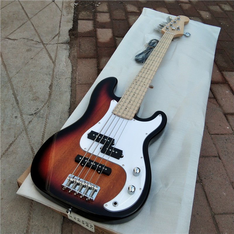 5 Strings Electric Bass Guitar,Maple Fingerboard With LED Light  SD132 Item image 2