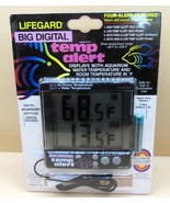 Lifegard Aquatics Aquarium Temperature Alert Digital Thermometer New - $27.72