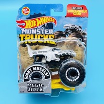 Hot Wheels Monster Trucks  Mega Wrex Giant Wheels Black &amp; White 3/6 - $26.20