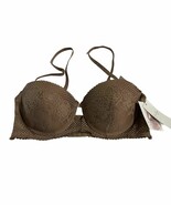 Jessica Simpson Bra Womens 36C Beige Lace Crochet Underwire Lightly Padded - $25.34 CAD