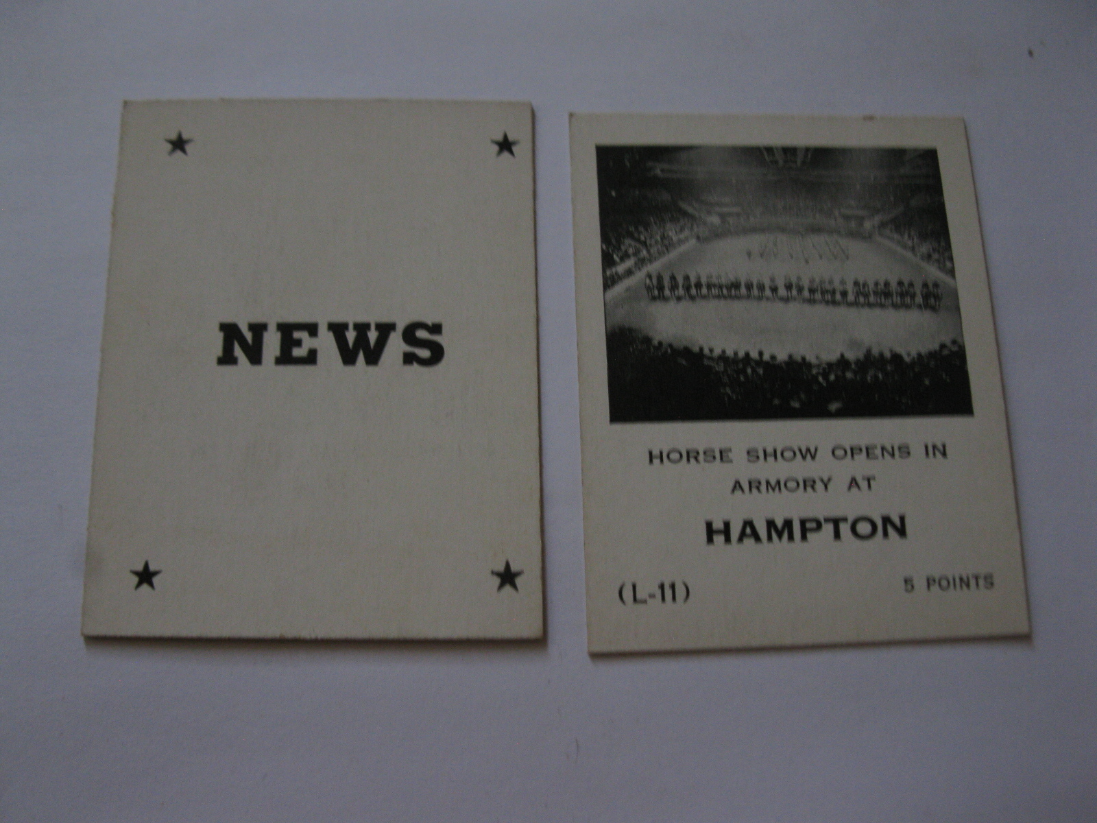 Primary image for 1958 Star Reporter Board Game Piece: News Card - Hampton