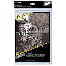Ultra Pro Resealable Golden Age Comic Bags 100pcs (18x27cm) - £26.31 GBP