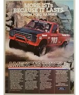 1984 Print Ad Ford Ranger Pickup Truck Manny Esquerra Off Road Racing - $13.78