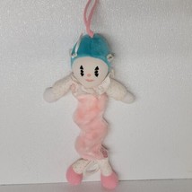 Vintage Dakin Pink Blue Clown Crib Pull Down Baby Toy Plush Musical 1987... - £38.11 GBP