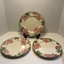 Franciscan Desert Rose  3 Luncheon Plates Made in England - $19.79