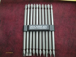 10 pieces Double End Power Bit w/Plastic Holder 6 inch Long # 2 ph X 1/4... - £11.79 GBP