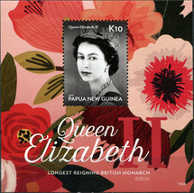 Papua New Guinea. 2015. Queen Elizabeth II (MNH OG) Souvenir Sheet - £5.37 GBP