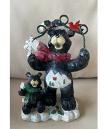 Greenbriar International Holiday Christmas Black Bears Snowflake Figurin... - £10.38 GBP