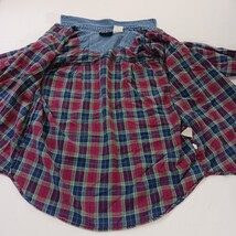 Faded Glory Men's Flannel Large Blue/Red Plaid Pockets Long Sleeve Chest 44" image 9