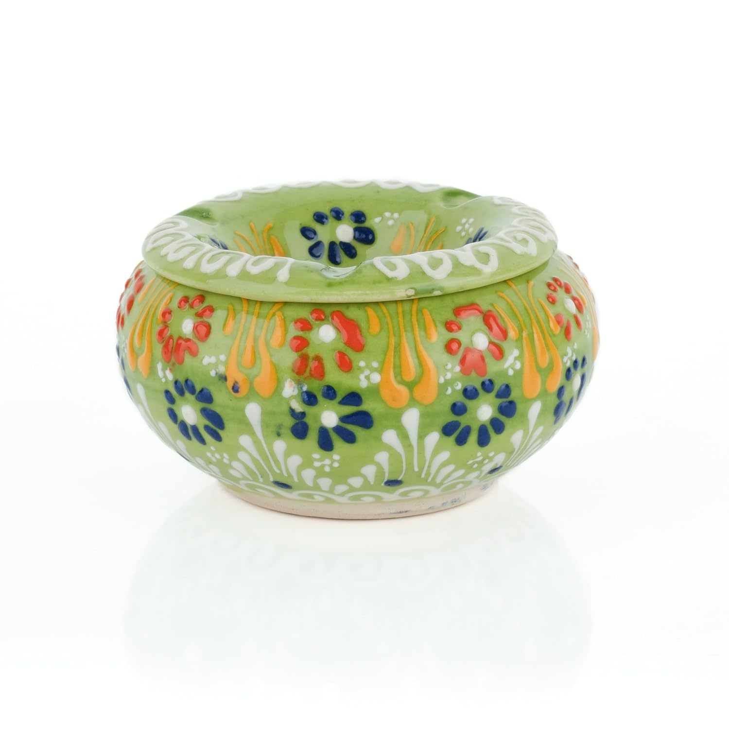 Decorative Ceramic Jar-Colorful Decorative Jar With Lid-Handmade, Light ... - $39.99