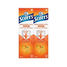 5 Bottles Scotts Emulsion Cod Liver Oil Orange Flavor 400ML Dhl - £104.70 GBP