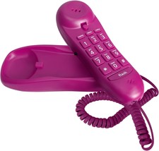 Slimline Purple Colored Phone For Wall Or Desk With Memory - £29.79 GBP