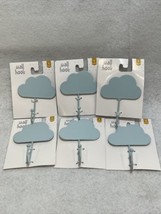 Blue Cloud  Metal Wall Hooks Home Decor - Horizon - Lot of 6 - £2.37 GBP