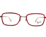Ray-Ban Eyeglasses Frames RB6336 2856 Red Gray Rectangular Full Rim 51-1... - £25.67 GBP