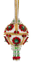 The Cracker Box Christmas Ornament Joy of Spring Red Flowers - £45.73 GBP