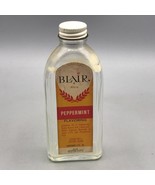 Vintage Blair Peppermint Flavor Glass Bottle Advertising Packaging Design - £26.07 GBP