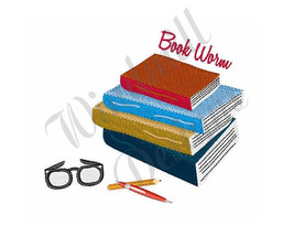 Stack Of Books  - Machine Embroidery Design - £2.76 GBP
