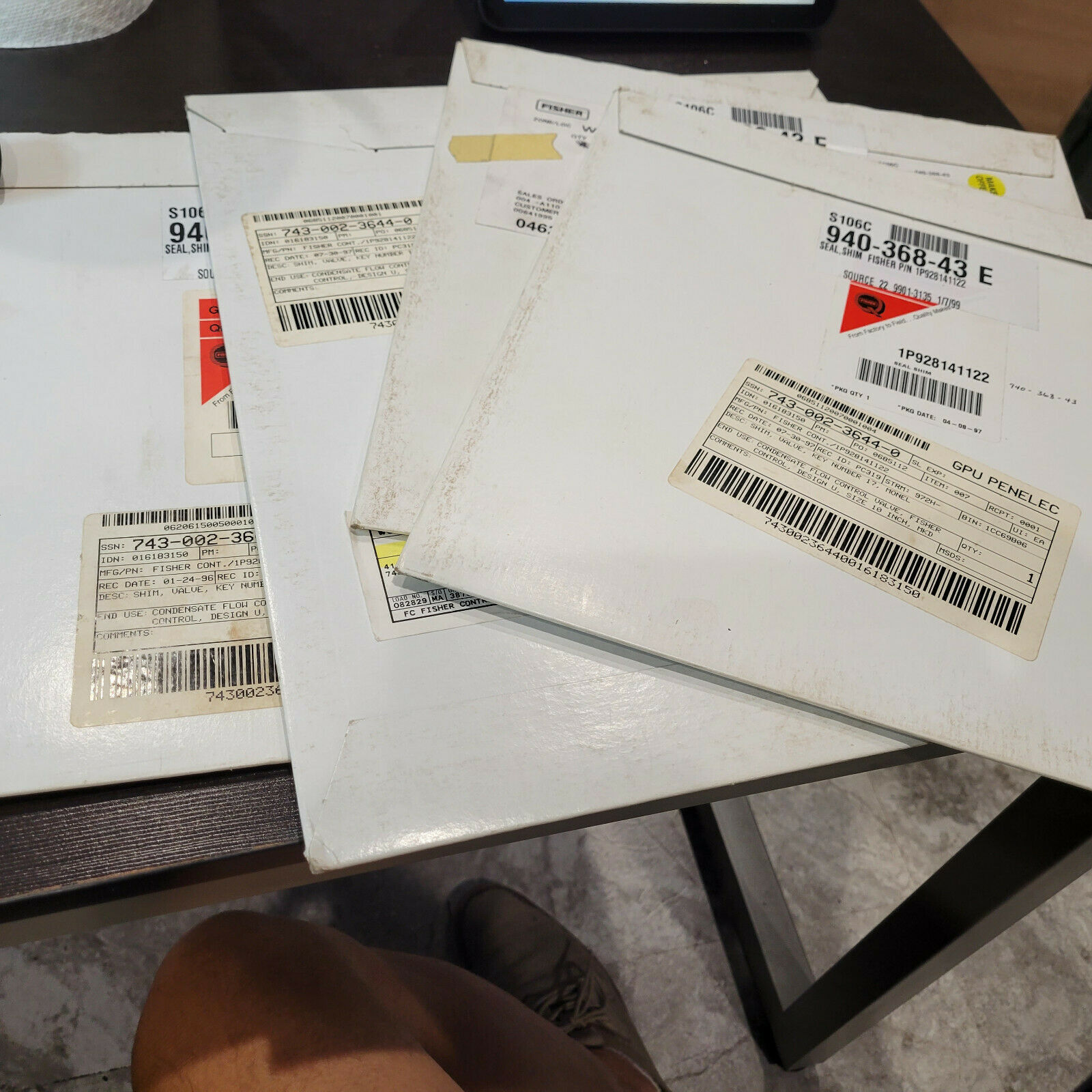 (2PCS) FISHER 1P928141122 SHIM SEAL NEW NIB SALE $29 - $28.26