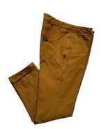 Fasthouse Service Pants Mens 36 Camel Brown 37 x 30 Straight Cotton Canv... - $24.35