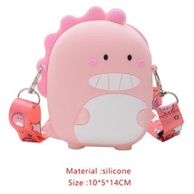 Lovely Dinosaur Waist Bag Cute Girl Travel Wallet Children Backpack Silicone Min - £14.09 GBP