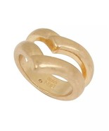 Robert Lee Morris Gold Tone Sculptural V Ring Size 8.5 - £19.92 GBP
