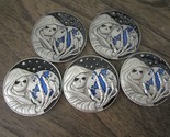 Lot of 5 CIA SAD Central Intelligence Agency  Reaper Challenge Coins - $50.48