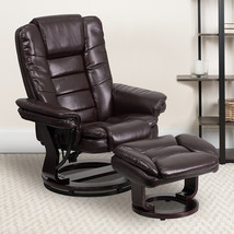 Brown Leather Recliner&amp;Ottoman BT-7818-BN-GG - £325.74 GBP