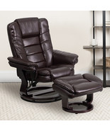 Brown Leather Recliner&amp;Ottoman BT-7818-BN-GG - $570.22 CAD