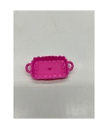 Pink Flower Serving Tray Miniature Dollhouse Furniture Replacement Barbie? - $3.46