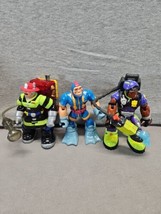 Lot Of 3 Rescue Heroes Action Figures (T9) - £9.11 GBP