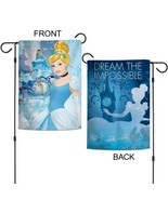 Disney Cinderella Dream The Impossible 12&quot; x 18&quot; Premium Decorative Gard... - $16.95