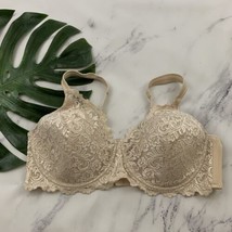 Leading Lady Womens Ava Scallop Lace Cup Underwire Bra Size 44 D Nude Be... - $17.81